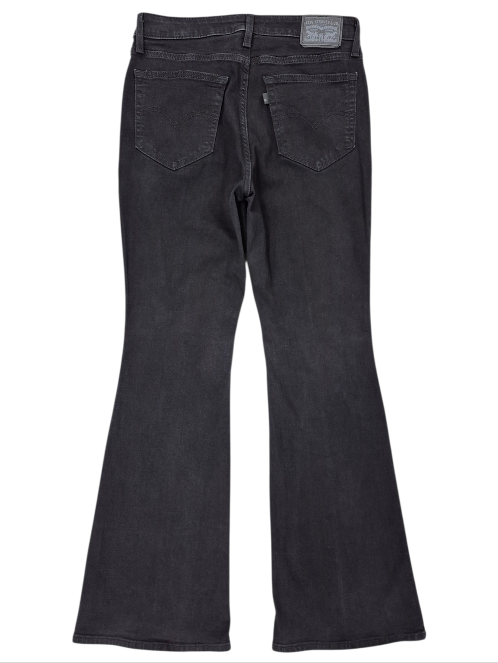 Levi's 726 flare jeans women's 29 black high rise stretch - Picture 2 of 11